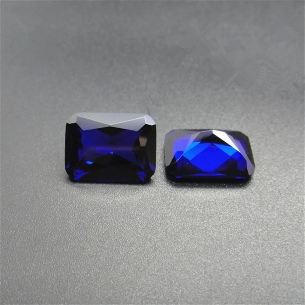 

Brilliant Blue Spinel Rectangle Faceted Gemstone Radiant Cut Blue Spinel Gem Multiple Sizes to Choose C22L