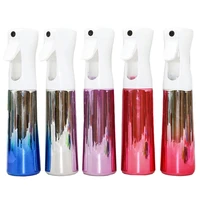 2021 new hairdressing spray bottle electroplating color 300ml high pressure continuous sprayer beauty water bottle styling tool