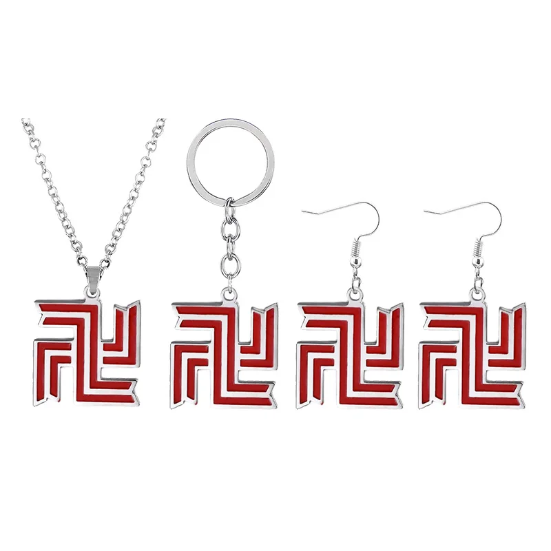 

Anime Tokyo Revengers Keychain Tokyo Manji Gang Logo Double Sided Red Symbol Metal Pendant Keychain Key Ring for Fans Jewelry