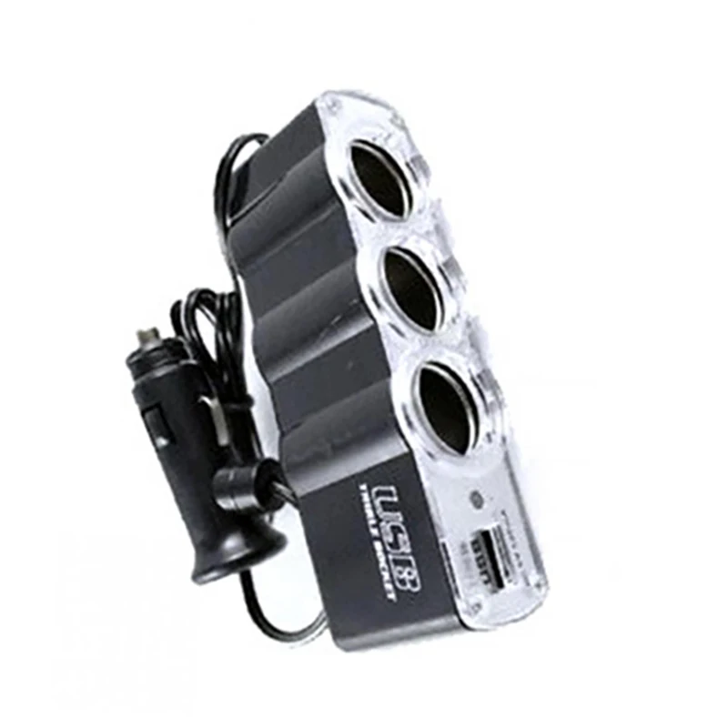 

Car Power Supply DC Power Socket Adapter With USB Charging Port Car Charger Car Cigarette Lighter With Game Console MP3 Charger