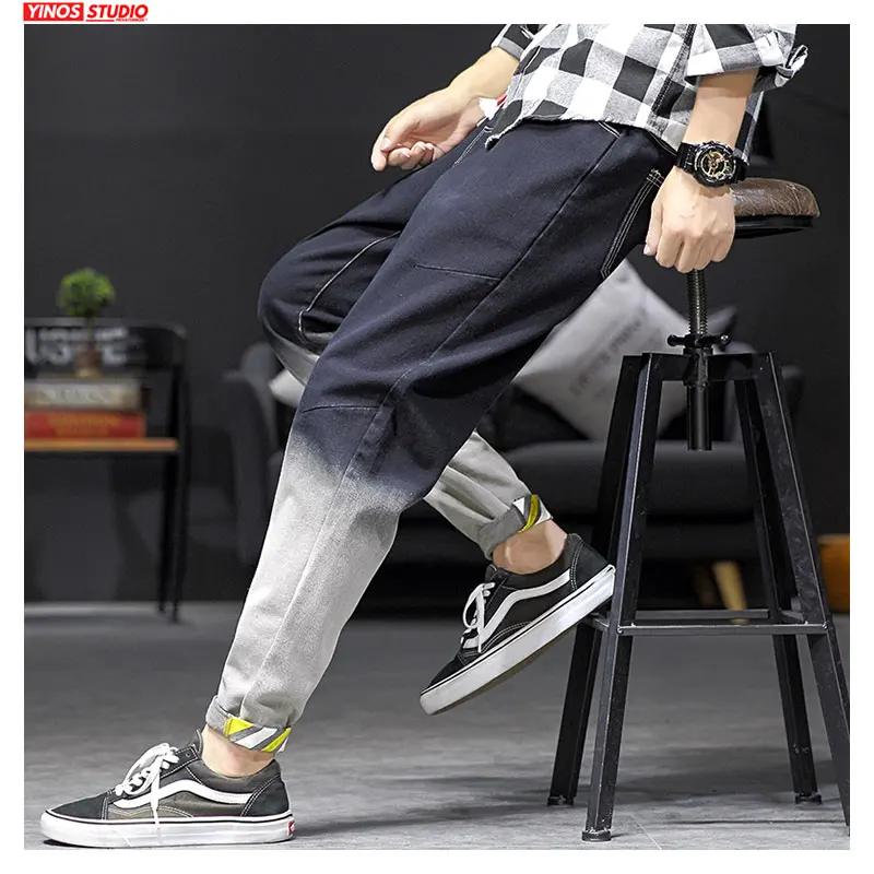 Дропшиппинг осенние японские мужские плотные брюки однотонные уличные