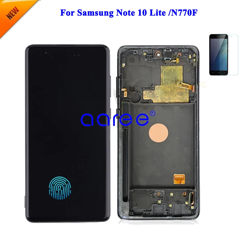 Супер AMOLED оригинальный LCD для Samsung Note 10 Lite SAMSUNG Note10 N770 Disaplay экран сенсорный