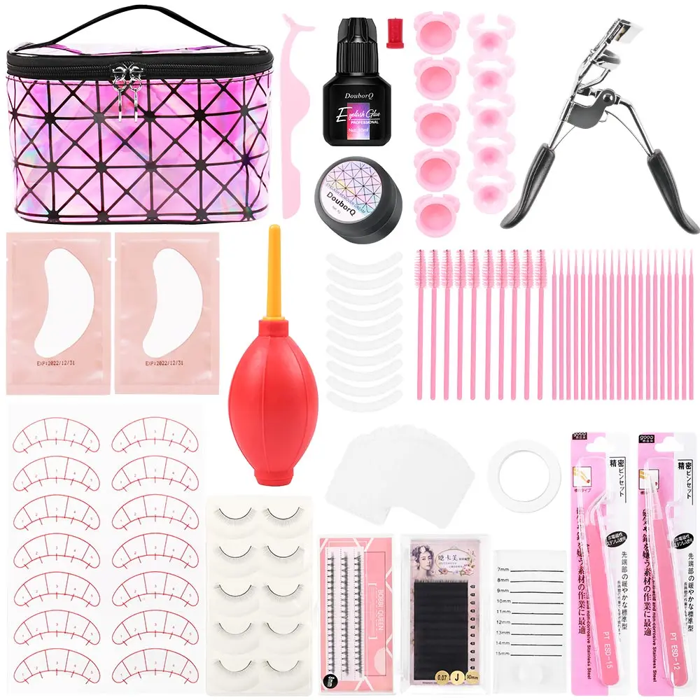 

21pc/pack Eyelashes Extension Practice Exercise Kit Eye's Makeup Set Grafting Eyelash Tools Practice Head Eye Lashes Graft Set