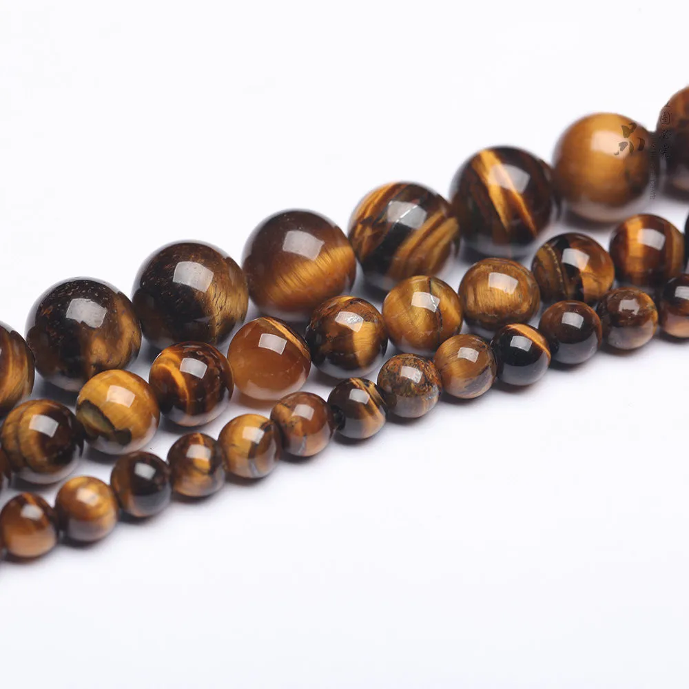 Бусины Из Натурального Тигрового Глаза класса AB высокого качества 4 мм 6 8 бусины