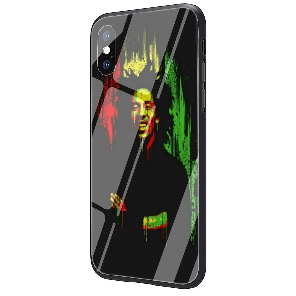 G4 EWAU Боб Марли Раста Лев регги закаленное стекло чехол для телефона iPhone 11 Pro 6 6S Plus 7 8 Plus X XS XR XS Max - Цвет: G4