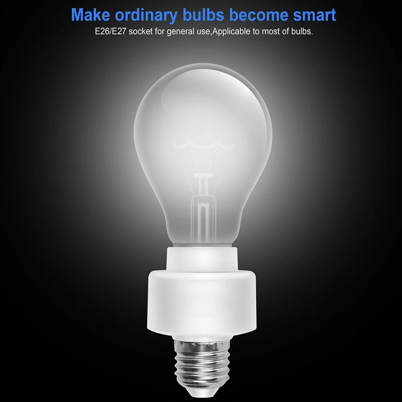 

WiFi Smart Light Base for Smart Life/Tuya APP Wireless Remote Control E26 E27 Bulb Socket Work with Alexa Google Home IFTTT