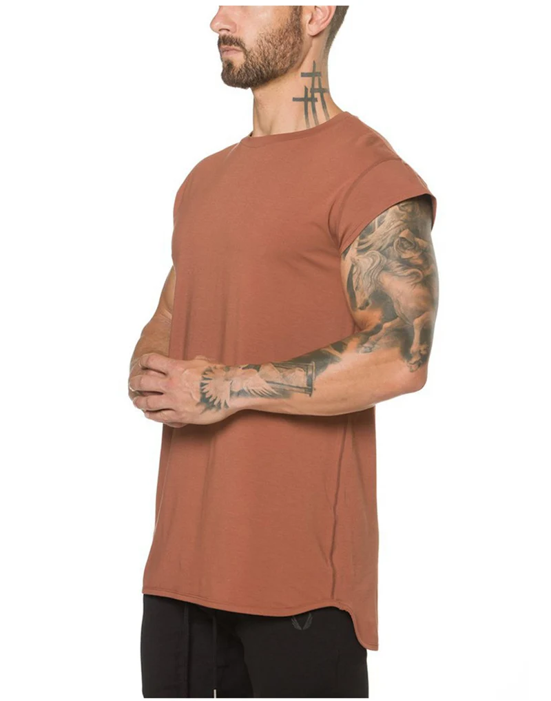 (Можно добавить свой логотип) облегающие футболки для фитнеса и бега мужские