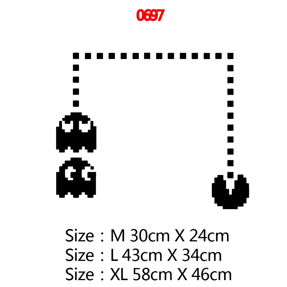 Наклейки для творчества pacman game Art водонепроницаемые наклейки на стену детской