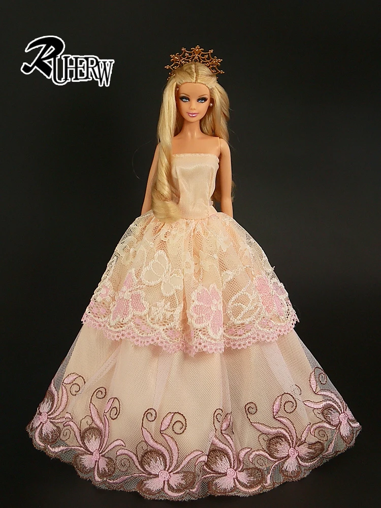 Новинка 2021 свадебное платье ручной работы Высококачественная Одежда для куклы