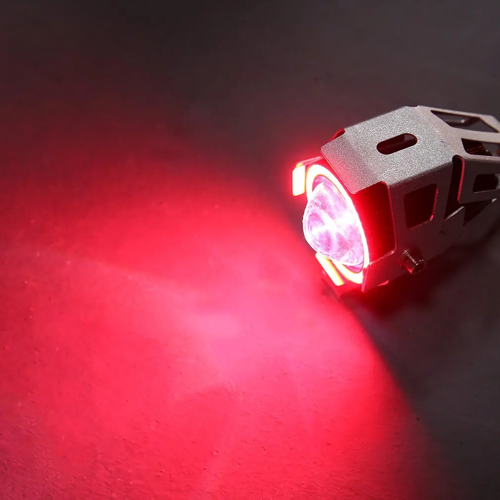 

【2021】New 1pc 3 Color of Light Silver Body LED Motorbike Light Motorcycle Driving Headlight Fog SpotLight 12 V-80 V Hot Selling