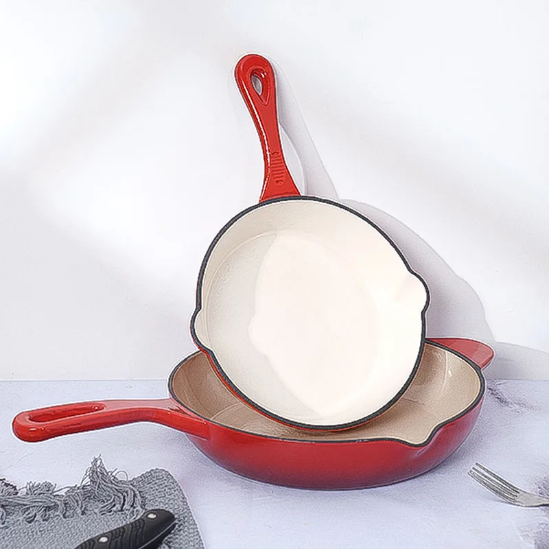 

Эмалированная сковорода антипригарная Кастрюля для стейка, кухонная утварь для приготовления яиц, антипригарная панель для кухни EF50JG