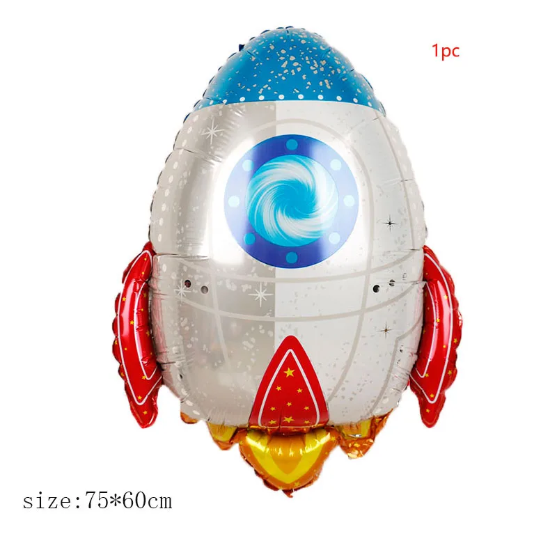 1 шт. гигантская ракета астронавт фольгированные воздушные шары космическое