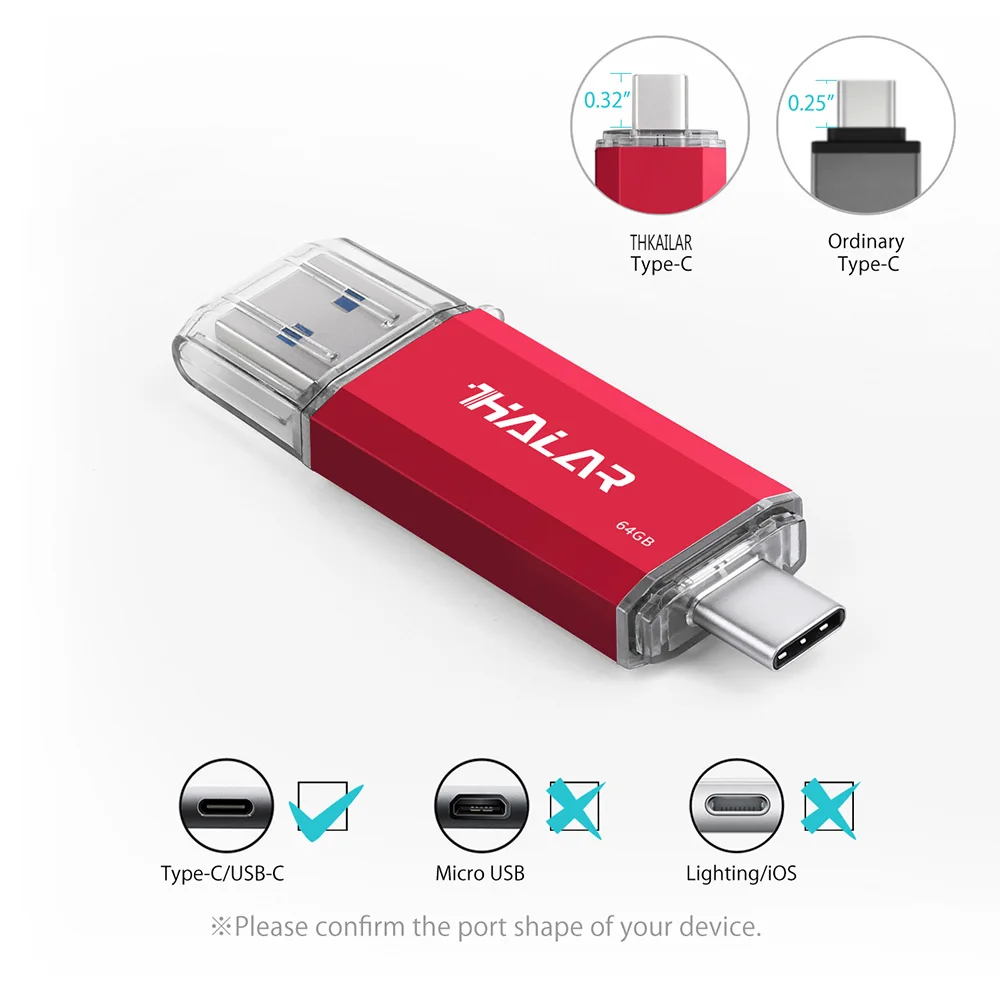 THKAILAR 256 ГБ OTG USB флеш накопитель Usb память 3 0 128 Тип C флешка 16 32 64 для устройства type
