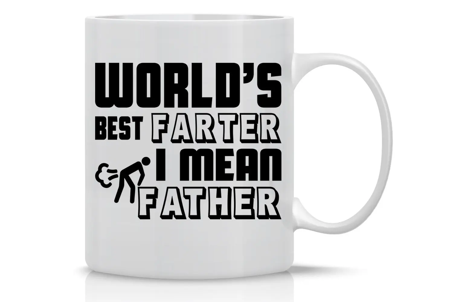 Кофейная кружка с надписью Farter I Mean Father 11 унций подарок на Рождество День отца