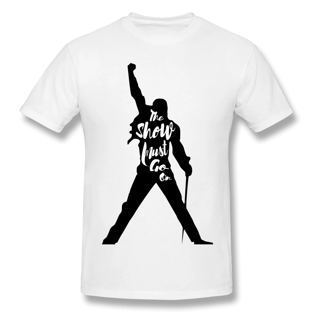 Freddie Mercury The Show Must Go On Art Pr мужская Базовая футболка с коротким рукавом милые R250