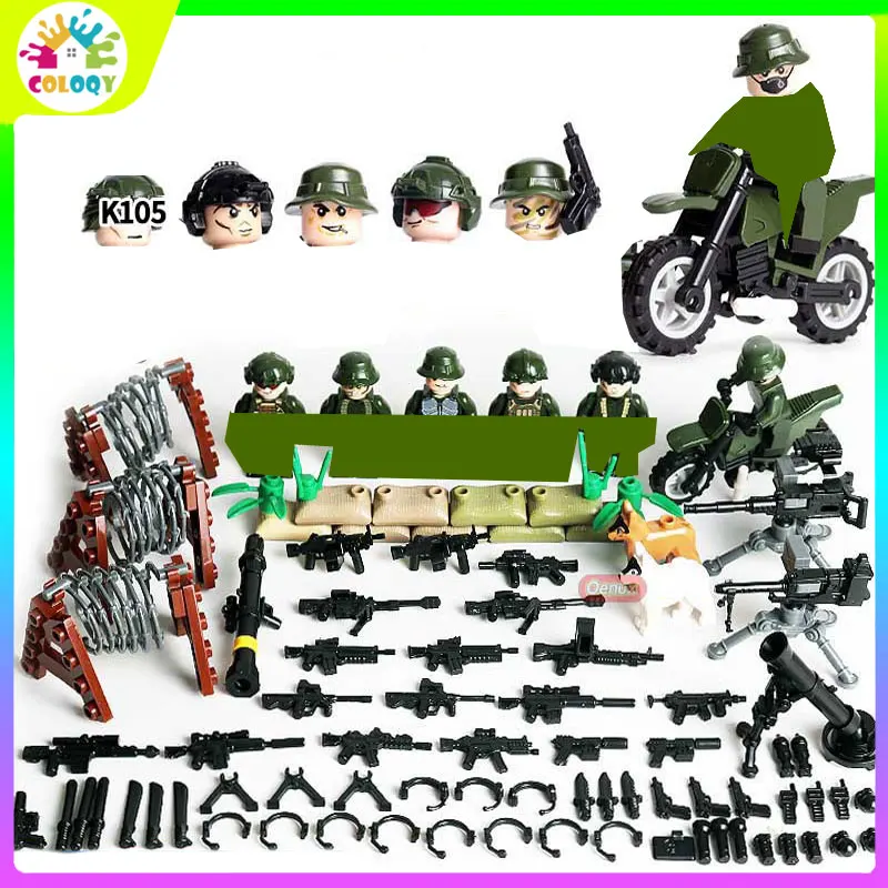 

NEW Building Bricks Toys WW2 Police Flying Tigers Special Forces Gun Weapon Accessories Boys Educational Toys Birthday Gifts