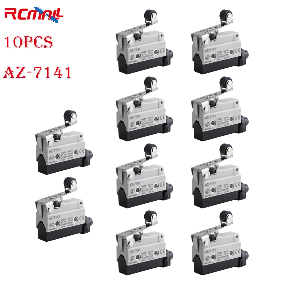 10PCS AZ-7141 Waterproof push Microswitch Travel Switch Limit Switch