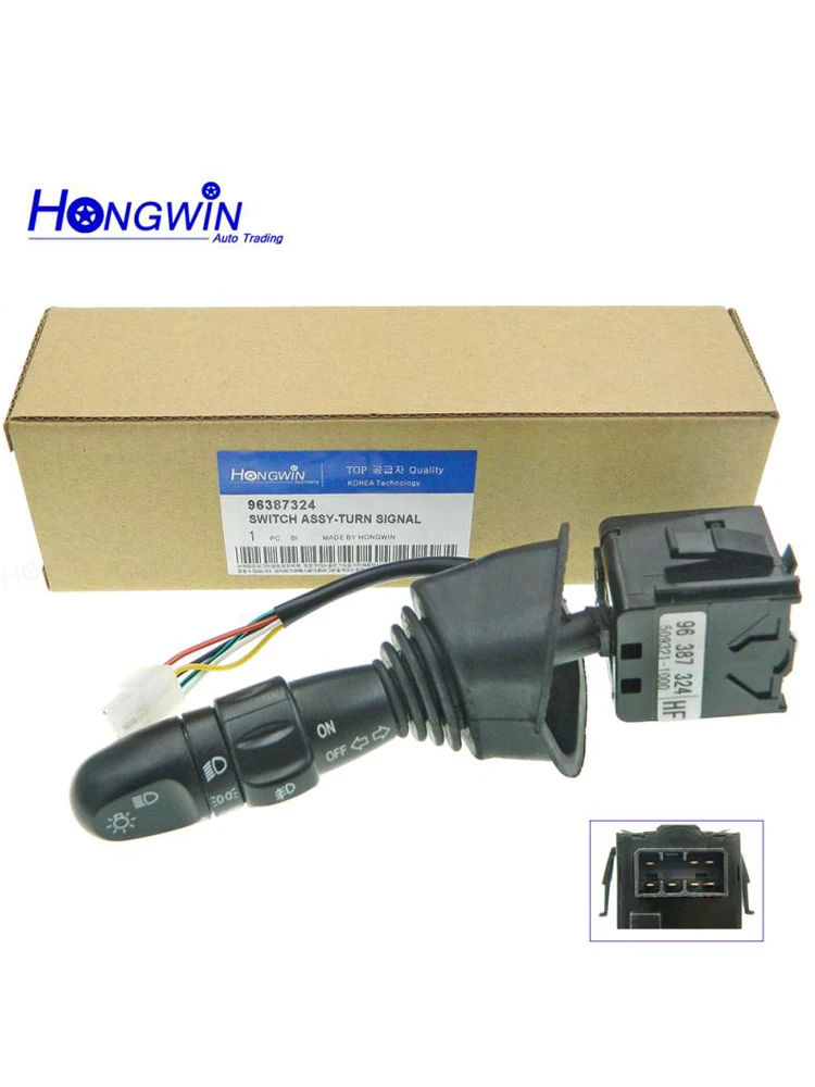 

Переключатель сигнала поворота автомобиля, фары, противотуманные фары, диммер, переключатель управления 96387324 для Buick Daewoo Lacetti Lanos, Chevrolet Optra Nubira E