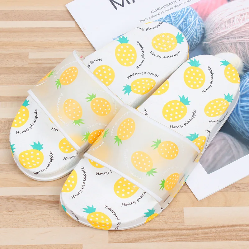 Милые летние тапочки Нескользящие домашние шлепанцы для дома Женские ванной