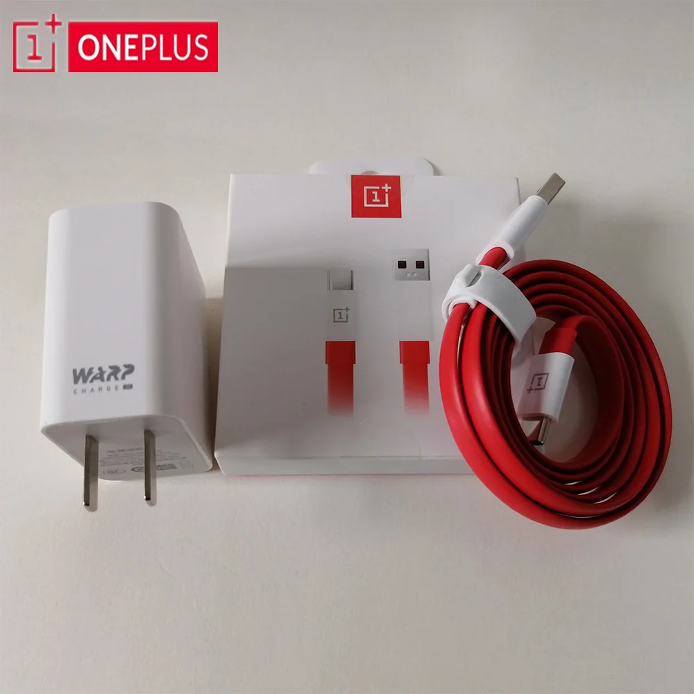 Оригинальный адаптер питания для OnePlus 7 Pro 30 Вт с деформацией заряда зарядное