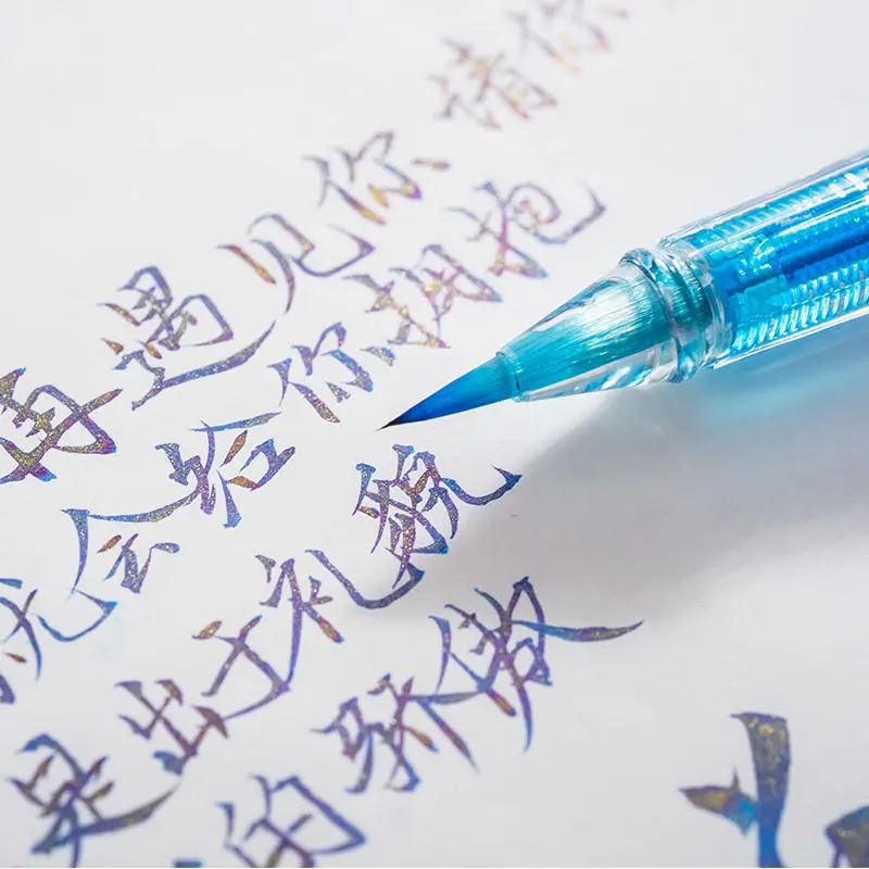 Ручка перьевая горячая Распродажа прозрачная белая поршневая винтового типа