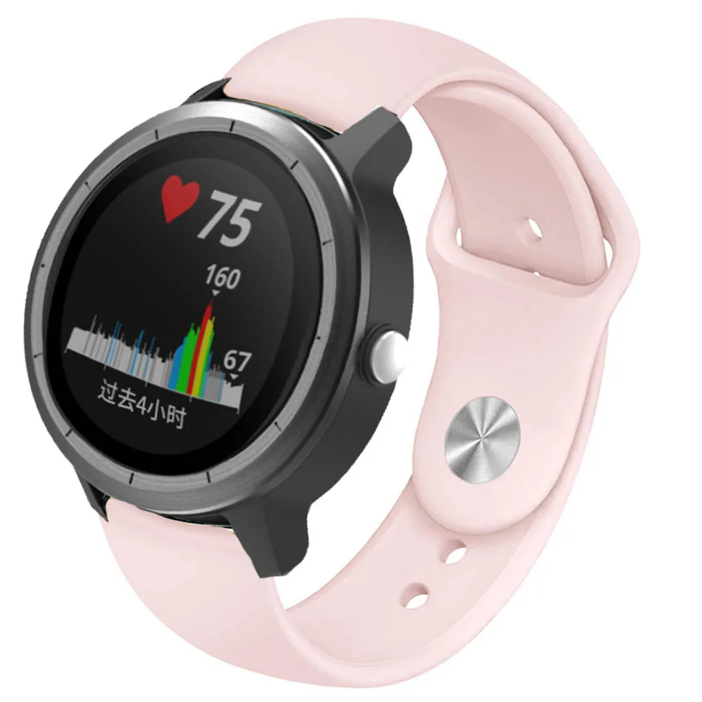 20 мм силиконовый браслет для умных часов для Garmin Vivoactive 3/3 Музыка/Vivomove HR/245/245 M браслет для Amazfit GTR 42 мм