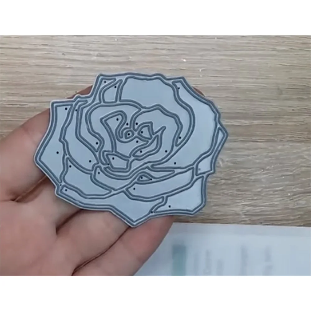 

Newest Hot Sale Rose Flower Metal Cutting Dies Handmade Diy Gift Card Scrapbook Decorate Stencil Craft Knife Embossing Template