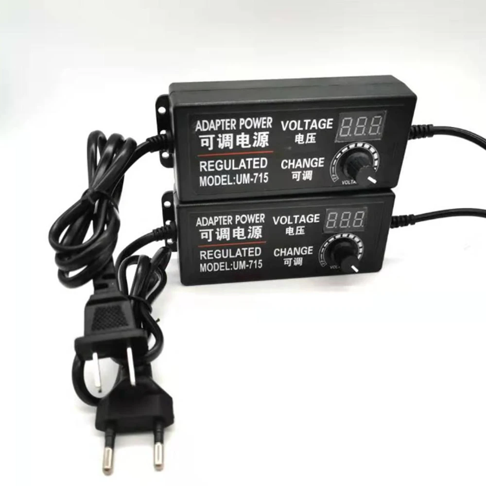 Адаптер питания Регулируемый AC к DC 3V-12V 3V-24VLighting аксессуары дисплей экран