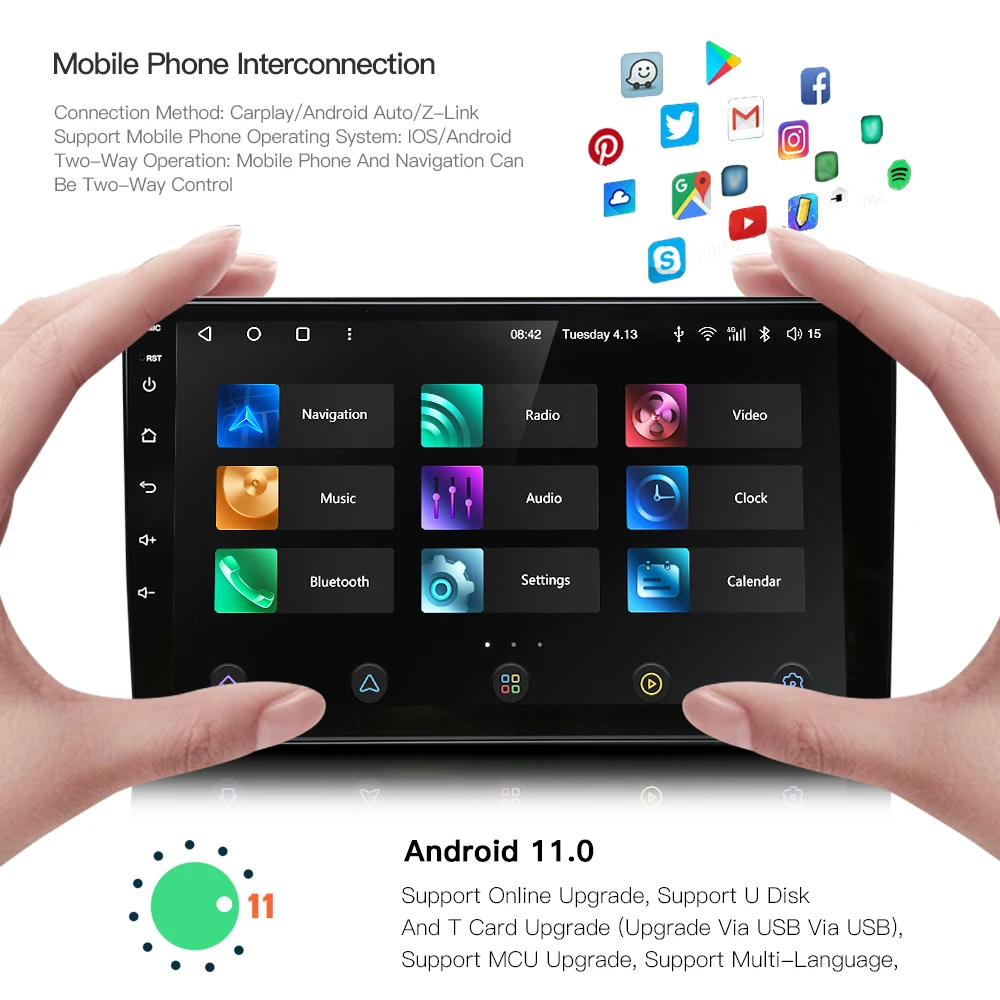 Автомагнитола Kingchange Android 11 автомобильный мультимедийный плеер стерео для Buick Excelle