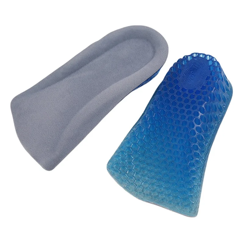 

1pair Height Increase Shoe Insoles Heel Insert Pad Durable Fashion Comfy Unisex Women Men Silicone Gel Lift