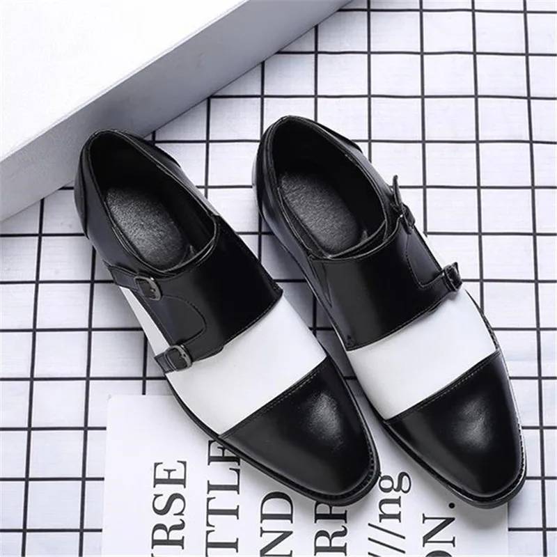 Мужские деловые туфли осенняя Классическая модная обувь из искусственной кожи