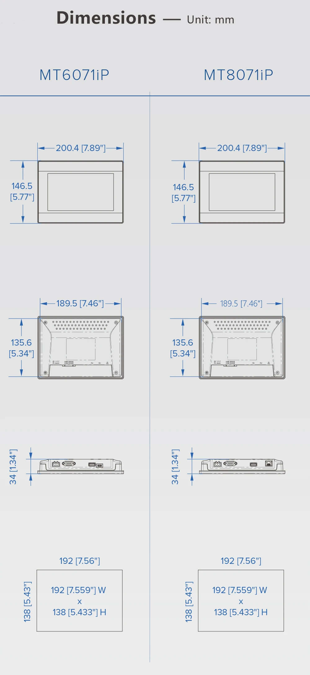 Weinview/Weintek " дюймов HMI MT6071iP MT8071iP MT6071E MT8071iE MT8073iE cMT3072