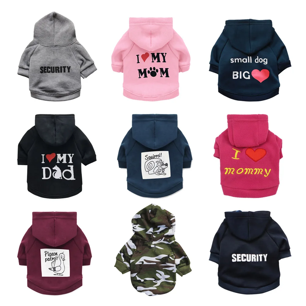 Защитная толстовка с капюшоном для собак пальто маленьких зимняя одежда