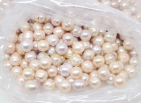 100pcs 10mm oval natural pink lilac grwoth real pearl stone loose stones