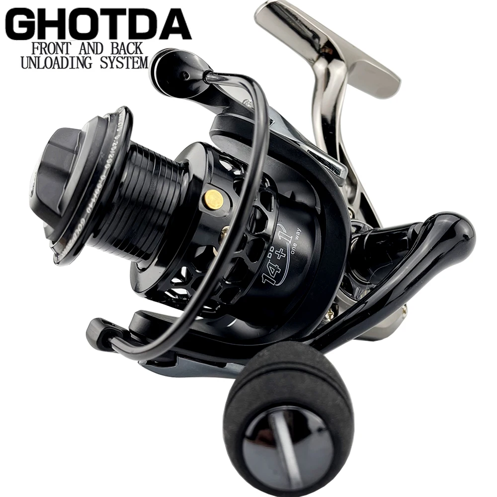 

Двойная катушка для спиннинга 14 + 1 шарикоподшипников, рыболовная катушка, профессиональная металлическая катушка, рыболовная катушка, рыболовная катушка