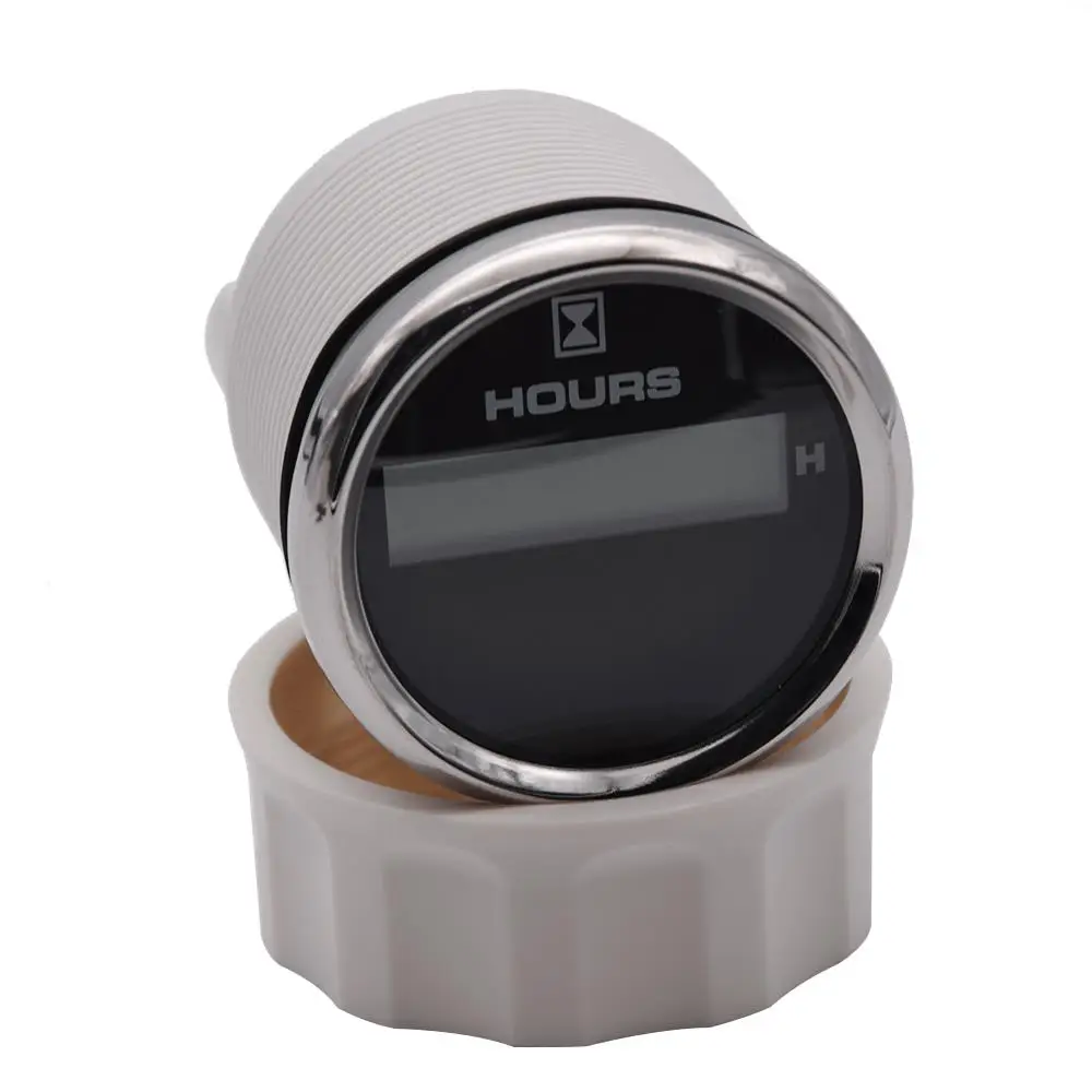 52 мм Автомобильный цифровой счетчик часов для авто морской лодки двигатель