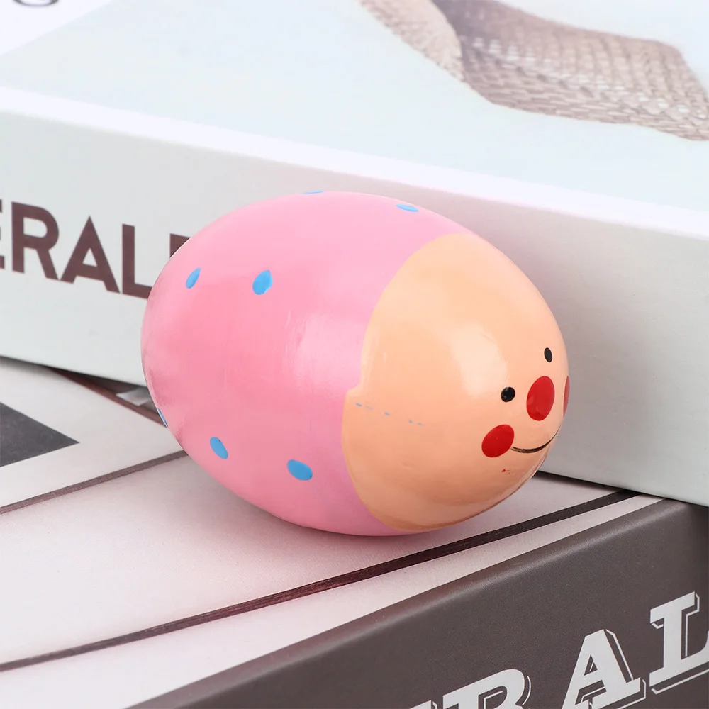 1 шт. цветные детские игрушки милые деревянные погремушки музыкальное яйцо