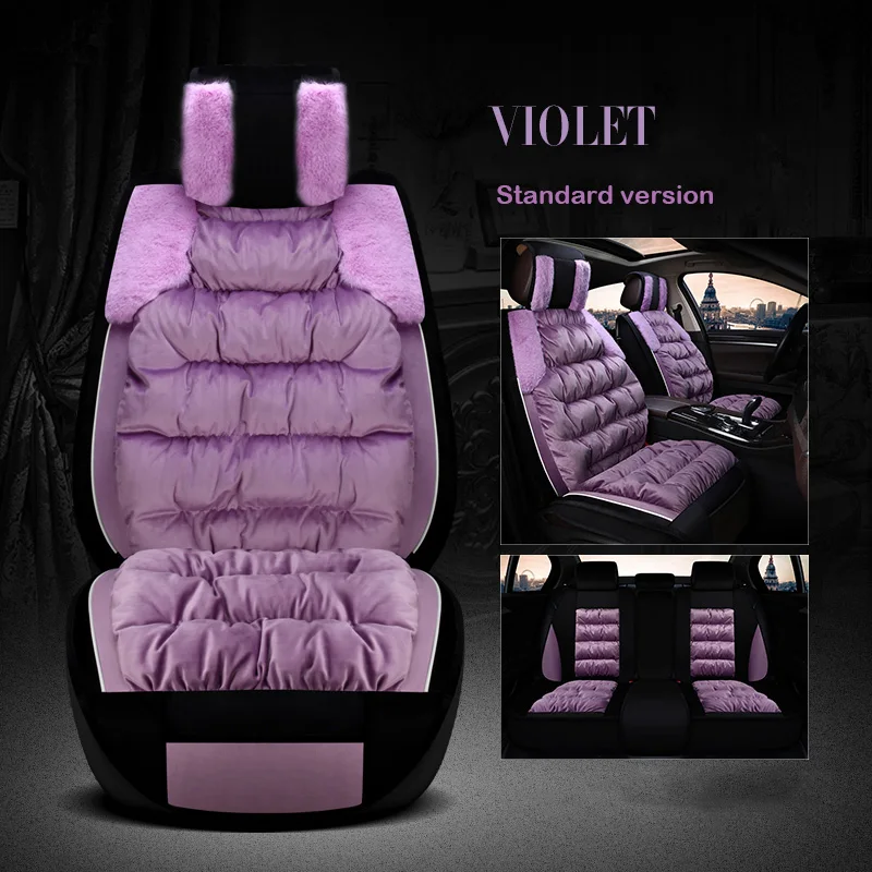 Чехол для автомобильного сиденья GEEAOK плюшевый чехол розового цвета h7 h4 led nissan juke