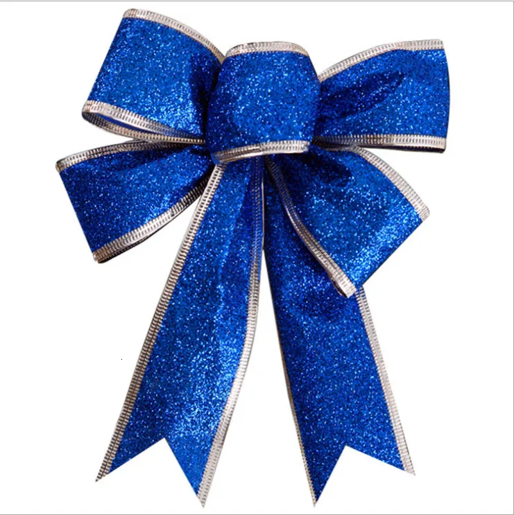 20 см бант для рождественской ёлки большая красная Золотая блестящая