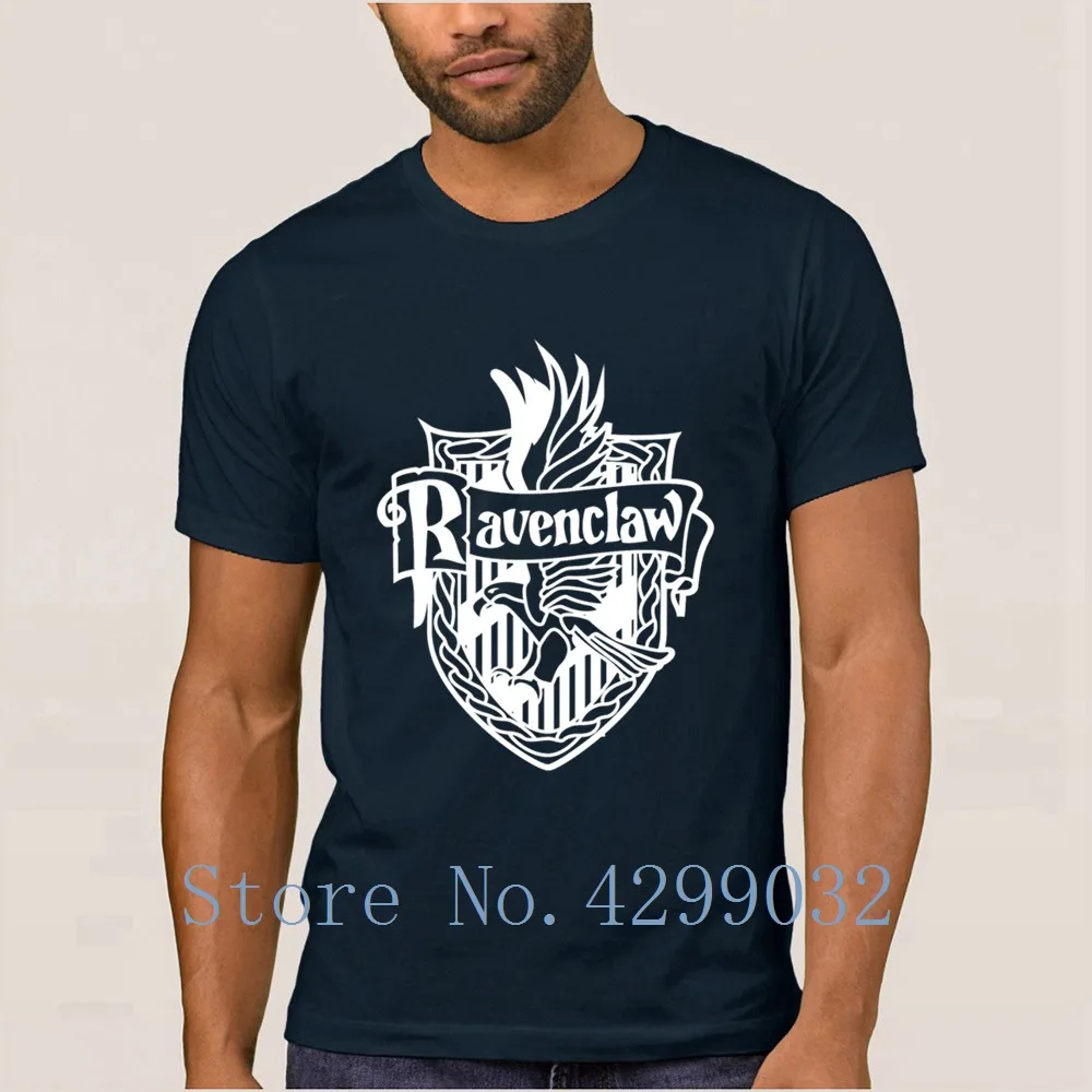 Равенклав футболка для Для мужчин надписью и круглым вырезом юмор уличная