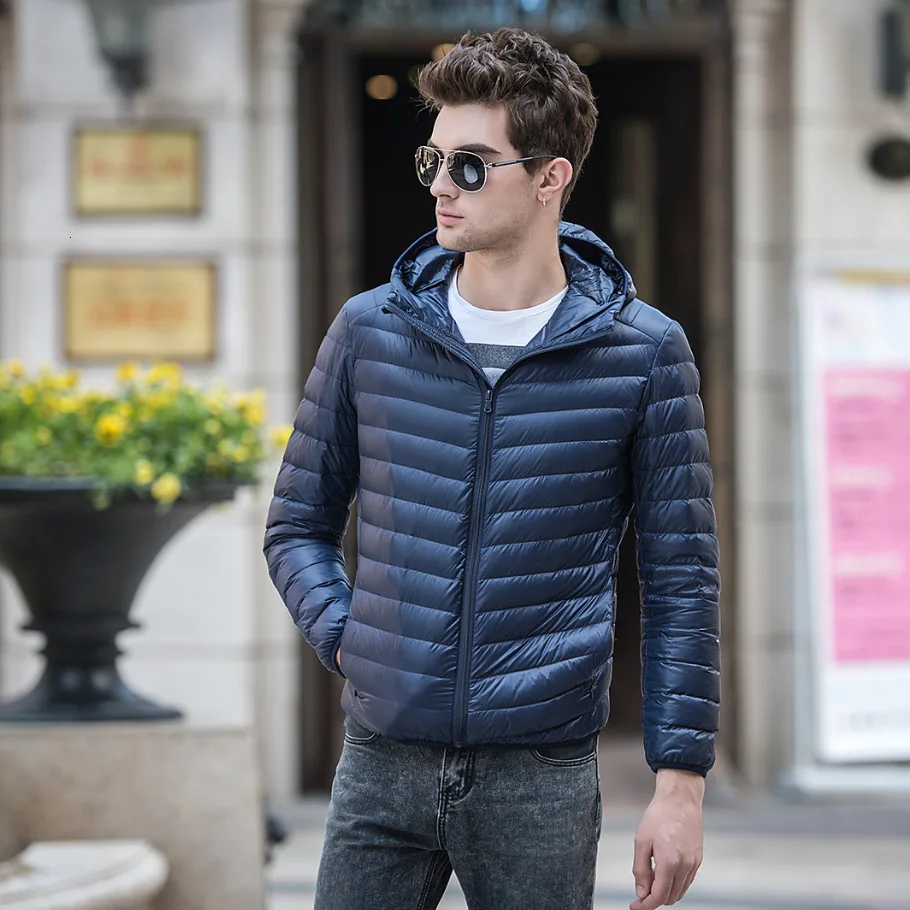 Men's Winter Paka Jacket Ultra-light Clothing Pascal Light Windbreak in | Мужская одежда