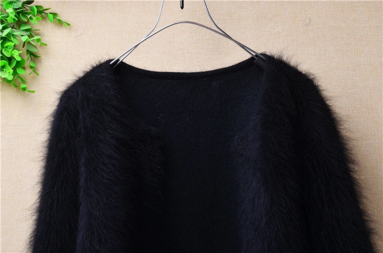 Повседневная искусственная норковая касса вязаный мягкий теплый зимний