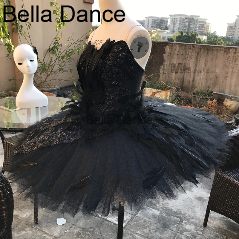 Женская балетная пачка с черным лебедем белая белым для соревнований костюм LT0019 |