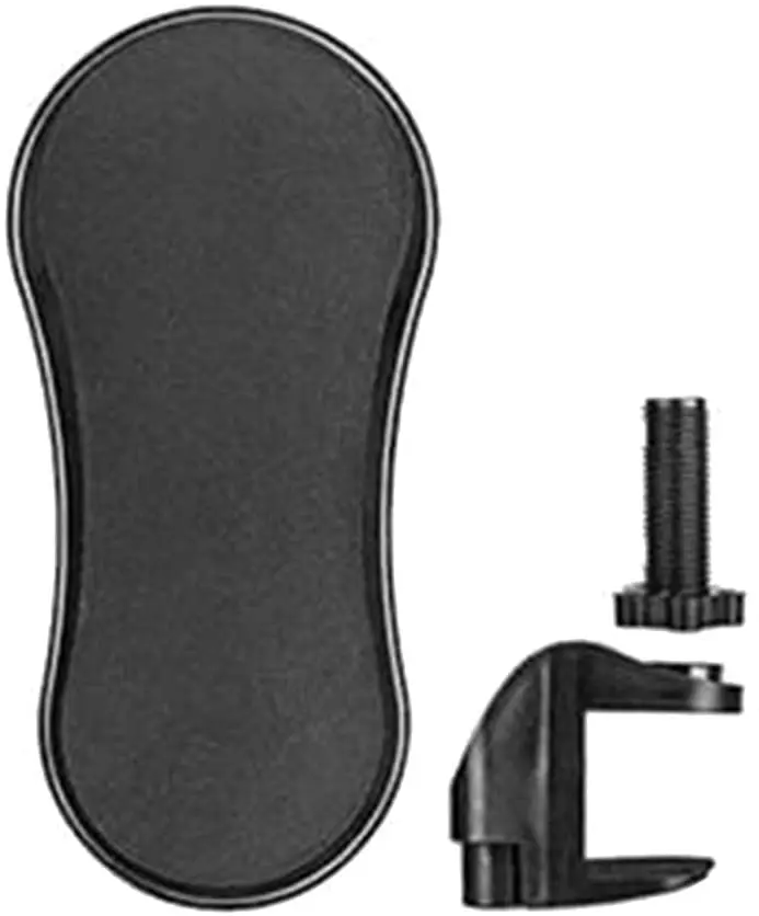 

Portable Desk Attachable Wrist Rest Rotating Removable Adjustment Computer Mouse Armrest Support for Desk and Chair