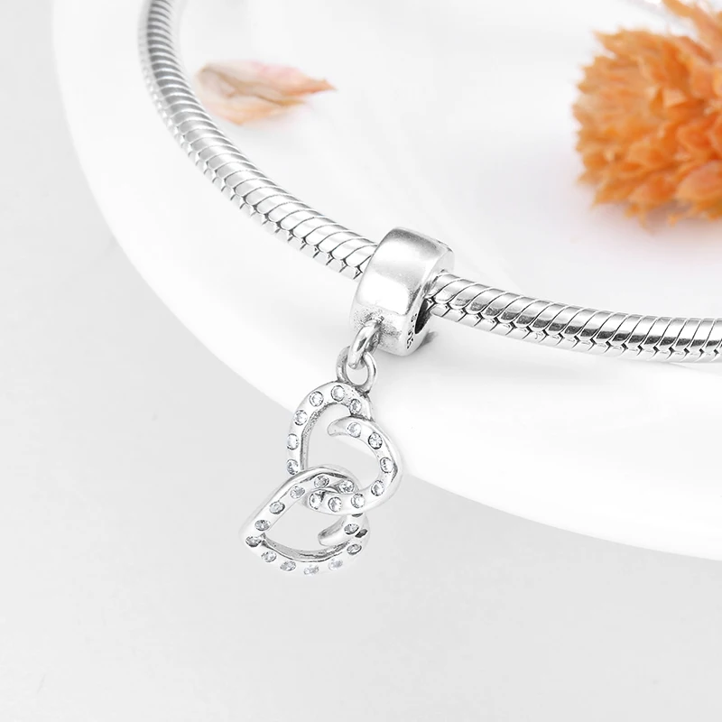 Милые сердечки циркониевые амулеты для изготовления ювелирных изделий горячая