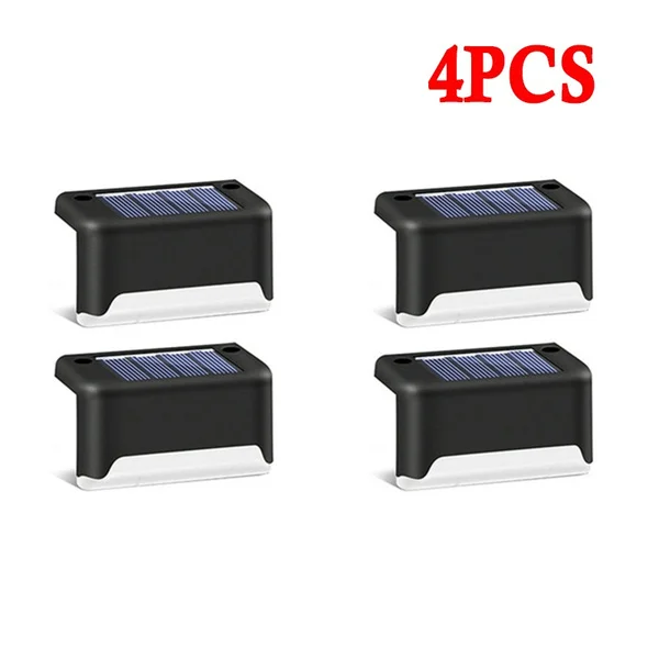 

4/ 8Pcs Outdoor Solar Deck Lights LED Solar Path Stair Pathway Fence Light Waterproof Garden Yard Fence Wall Landscape Lamp