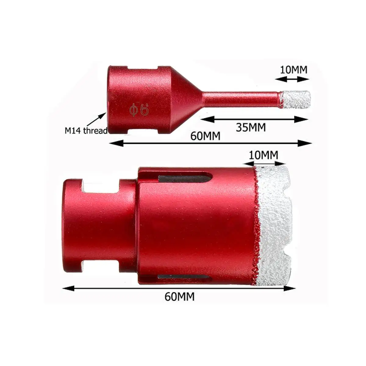 

1pc 6mm-35mm M14 Marble Opener Diamond Drill Core Bits Drilling Hole Saw Bit Tools For Tile Marble Granite Brick Stone