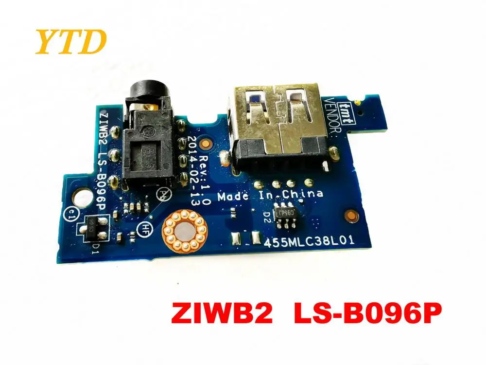 Оригинал для Lenovo B40 45 70 305 B50 30 75 USB плата аудио Плата ZIWB2 LS B096P протестирована good free