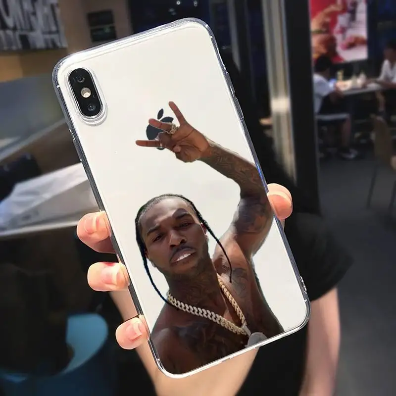 

pop smoke America rapper singer Phone Case Transparent soft For iphone 5 5s 5c se 6 6s 7 8 11 12 plus mini x xs xr pro max