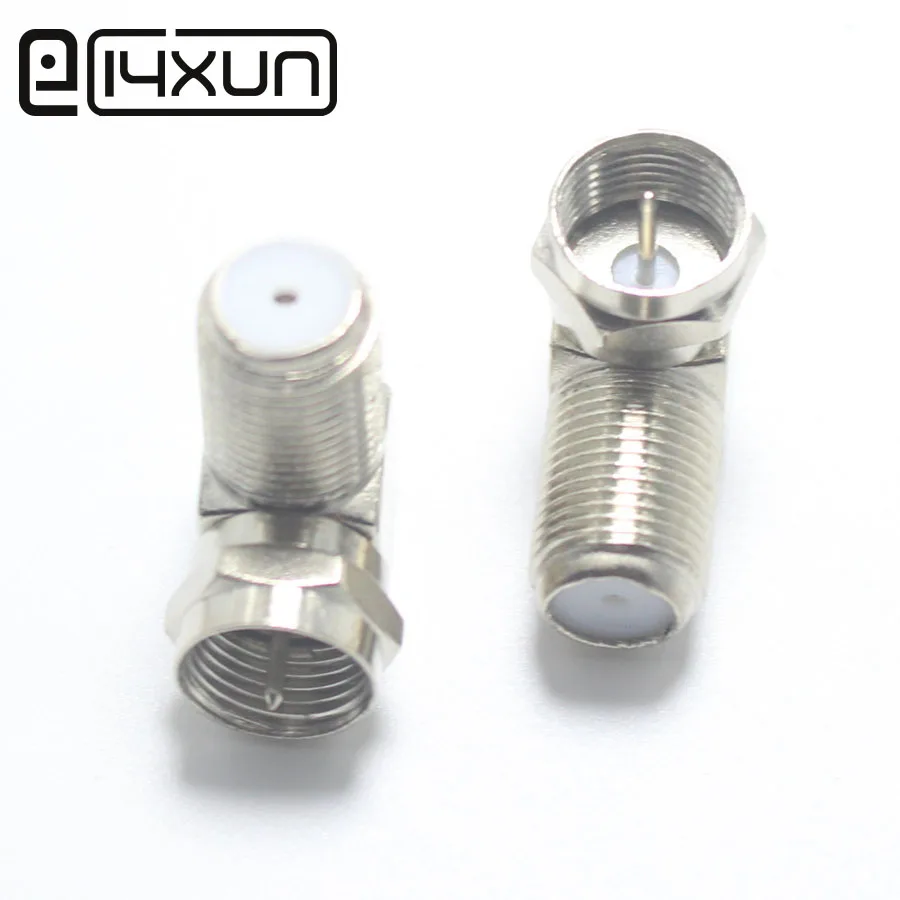 2 шт. F головная ТВ штепсельная вилка к гнезду гнездо замкнутое соединение правый